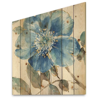 Designart - Indigold Watercolor Flower I