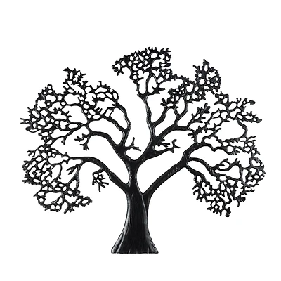 Black Aluminum Metal Tree Large Textured Wall Decor