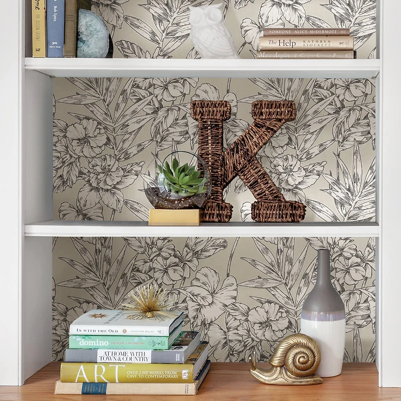 NuWallpaper Gray Cayman Peel & Stick Wallpaper