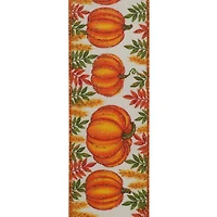 Reliant 2.5" x 10yd. Faux Linen Wired Pumpkin Patch Sparkle Ribbon