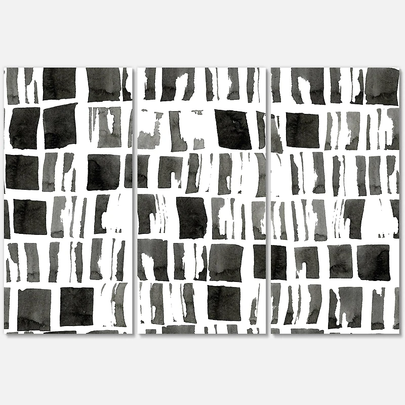 Designart - Abstract Monochrome Bricks