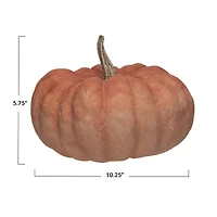 Hello Honey® 5.75" Orange Pumpkin with Stone Powder Finish