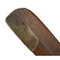 44" Brown Wood Industrial Propeller Wall Decor