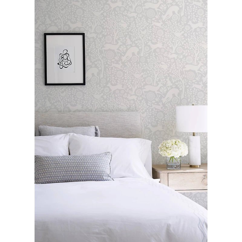 Wallpops Gray Merriment Peel & Stick Wallpaper