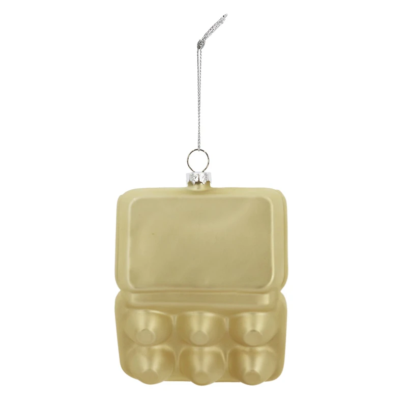 4.25" Half Dozen Eggs Glass Ornament by Ashland®