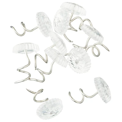 12 Packs: 10 ct. (120 total) Clear Twist Pins by Loops & Threads®