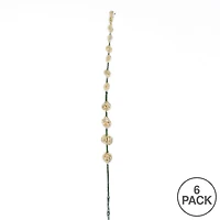 6 Pack: Cream Pom Pom Stem