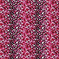Valentine's Tossed Hearts Cotton Fabric