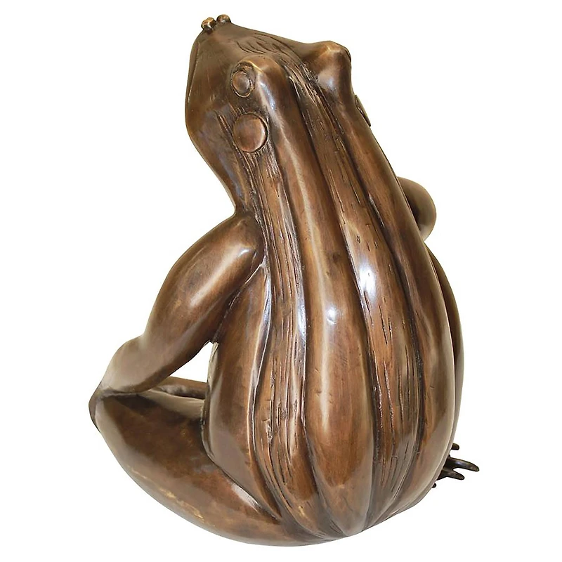 Design Toscano 11" Forever in My Heart Cast Bronze Frog Garden Statue