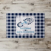 Following in Dad's Footsteps Floor Mat