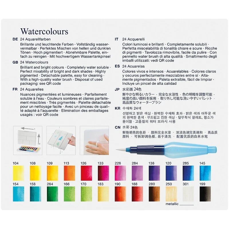 Faber-Castell 24 Color Watercolor Pan Set