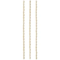 Silver Metal Small Oval Beads, 6mm by Bead Landing™