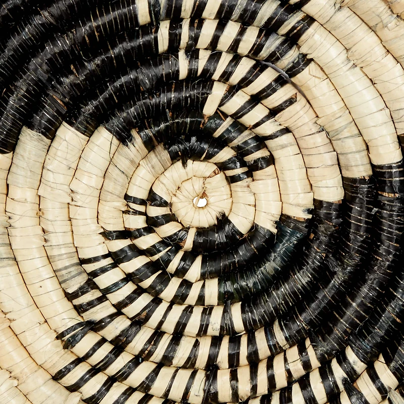 Set of 3 Black Wood Boho Style Wall Decor 20", 18