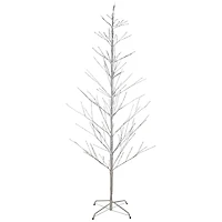 6ft. Pre-Lit White Birch Twig Artificial Tree, Pure White LED Lights