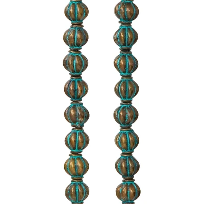 Patina Metal Lantern Beads, 8mm by Bead Landing™