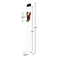 Mr. Christmas 10ft. Rope Ladder with Outdoor Animated Climbing Santa
