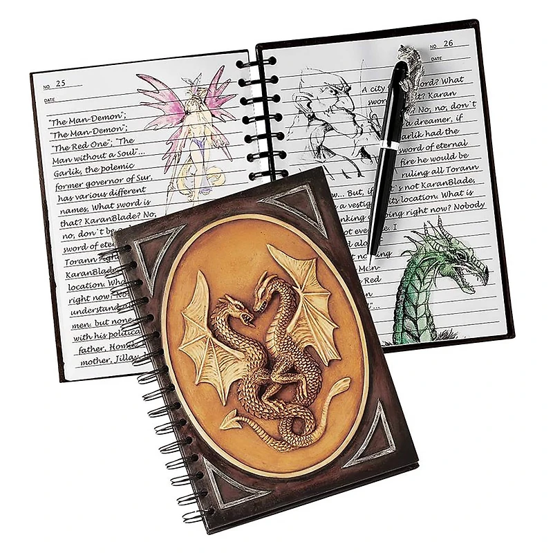 Design Toscano 8.5" The Dragon Sentinels' Book of Secrets Set