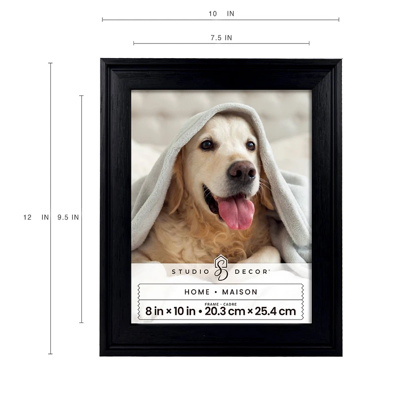 Home 8" x 10" Black Ridge Wood Frame by Studio Décor®