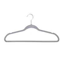 Honey Can Do Gray Slim-Profile Non-Slip Velvet Hangers, 25ct.