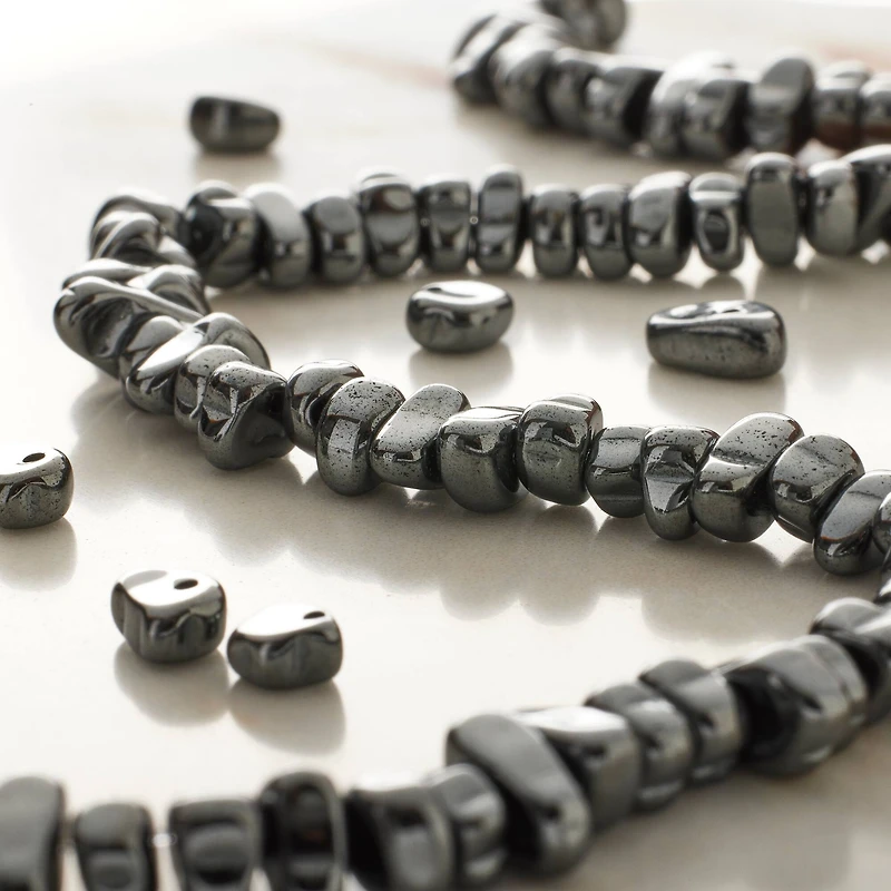 Black Hematite Chip Beads by Bead Landing™