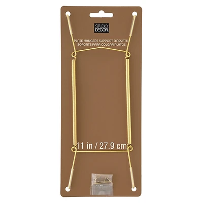 24 Pack: Brass Plate Hanger by Studio Décor
