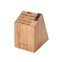 KitchenAid Classic 12-Piece Knife Rubberwood Block Set with Built in Sharpener