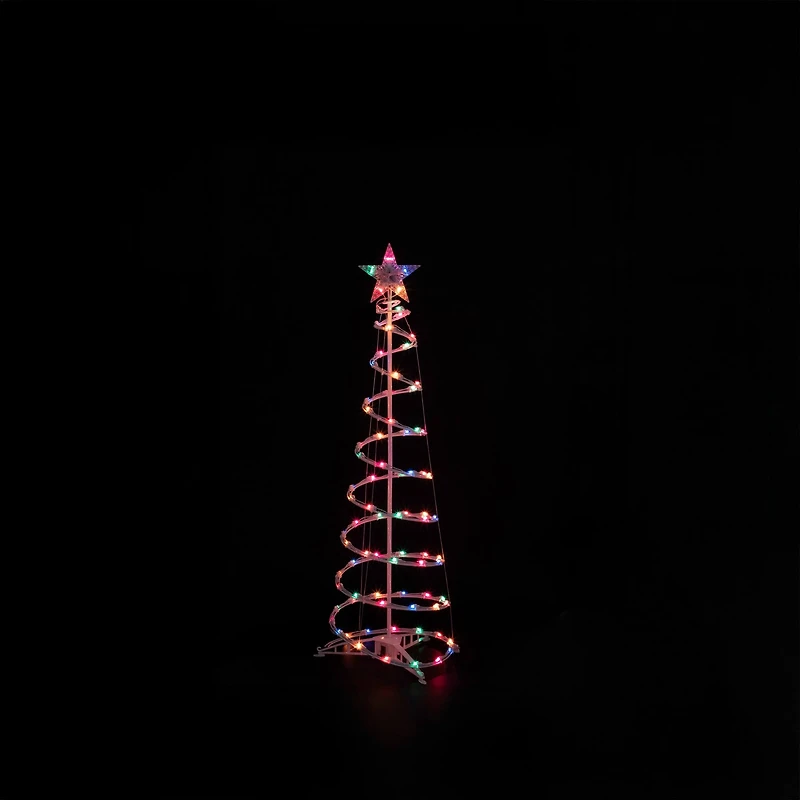 3ft., 4ft., & 6ft. Pre-Lit Spiral Artificial Christmas Tree Set