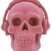 7.25" Pink Flocked Skull Tabletop Décor by Ashland®