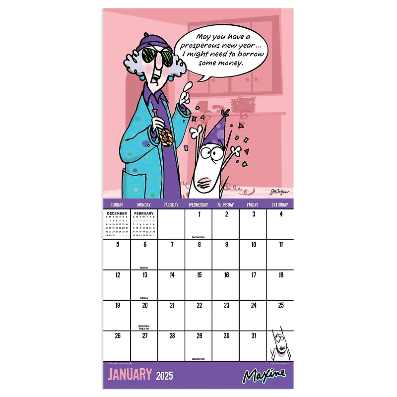 TF Publishing 2025 Maxine Mini Calendar