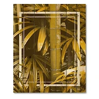 Designart - Yellow Bamboo and Tropical Leaves