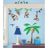RoomMates Monkey Business Peel & Stick Wall DecalsRoomMates Monkey Business Peel & Stick Wall Decals