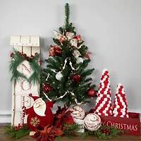3ft. Pre-Lit Buffalo Fir Artificial Christmas Wall or Door Tree, Clear Dura Lights