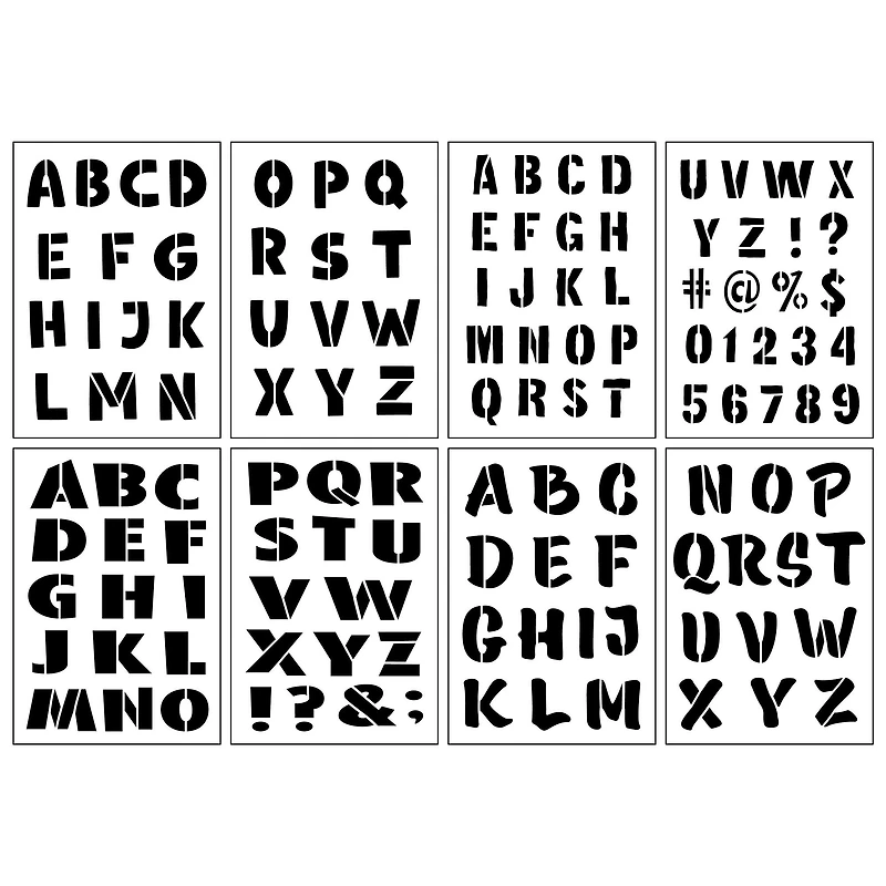 1.5" Comic Book Alphabet Stencils by Craft Smart®