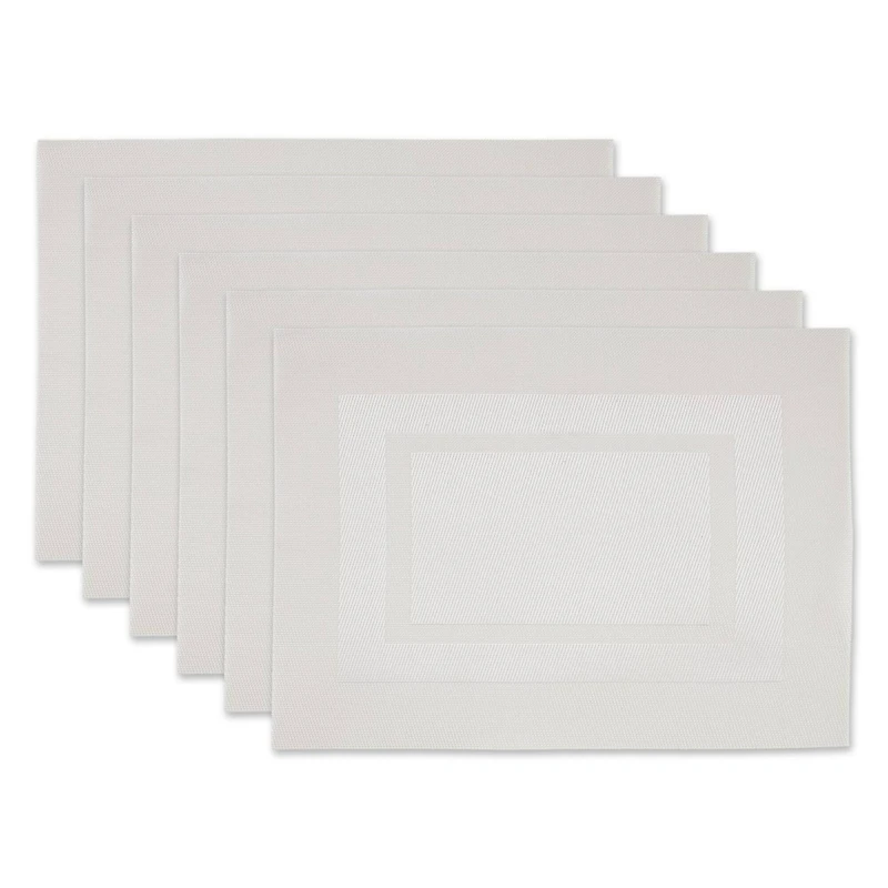 DII® Natural Double Frame Placemats, 6ct.