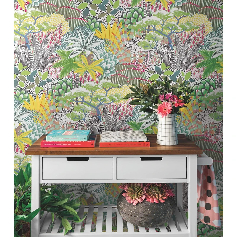 RoomMates Tamara Day Jungle Vibe Peel & Stick Wallpaper
