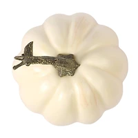7.25" Tall Cream Decorative Pumpkin by Ashland®