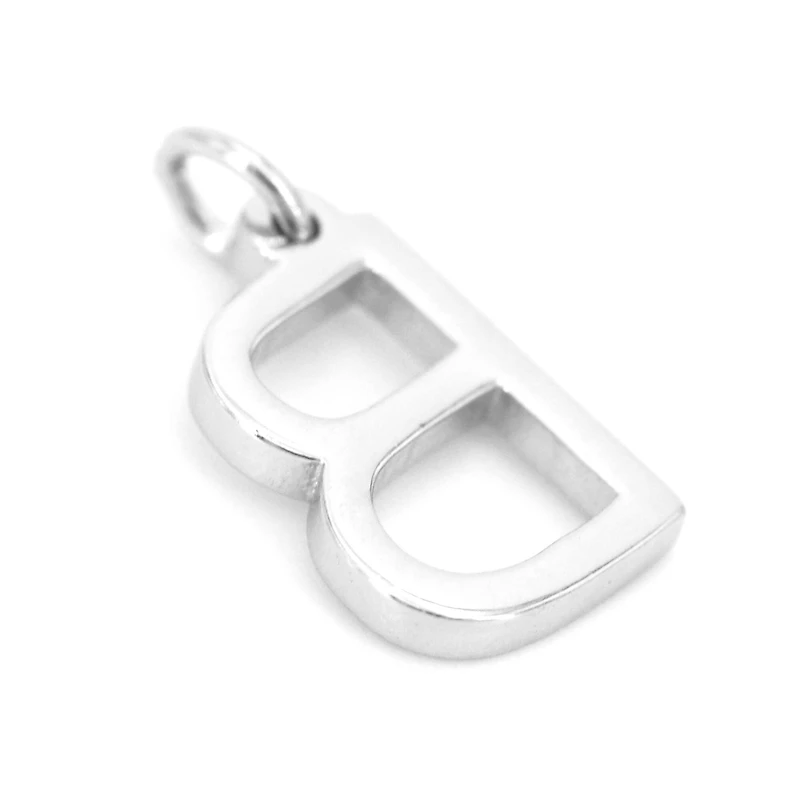 12 Pack: Sterling Silver Alphabet Charm by Bead Landing