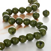 Green Quartz Round Beads, 8mm by Bead Landing™