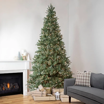 9ft. Pre-Lit Real Touch™ Granville Fraser Fir Artificial Christmas Tree, Clear Lights