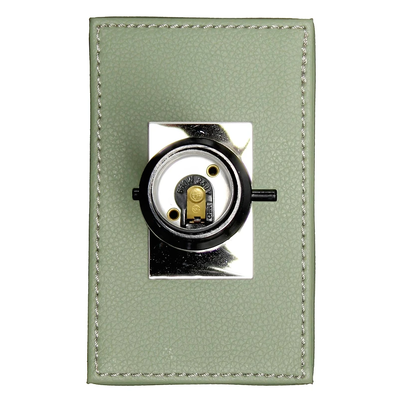 Lalia Home Lexington 21" Sage Green Leather Base Table Lamp with USB Port