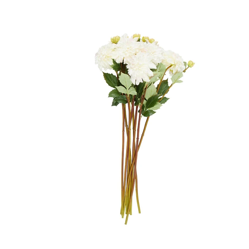 30" White Dahlia Artificial Flower Stem, 8ct.