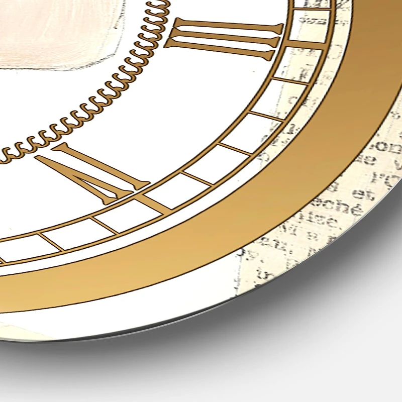 Designart 'Chic Galm Closet Ii Glam Wall Clock