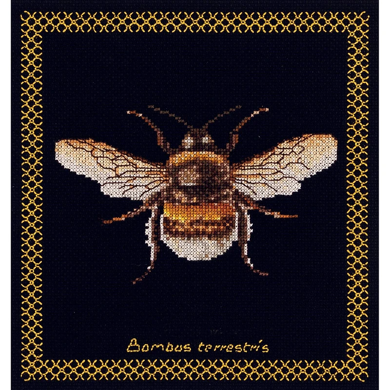 Thea Gouverneur Bumble Bee Cross Stitch Kit