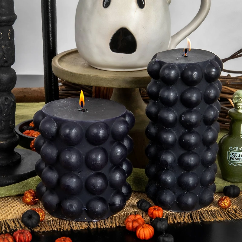 Hello Honey® Unscented Hobnail Pillar Candle