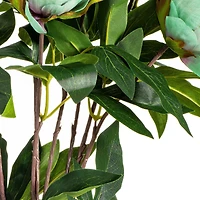 Artificial Green Peony Spray