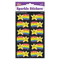 TREND Enterprises® Rainbow Stars Sparkle Stickers®, 6 Packs of 144