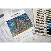 Letistitch Decorating the Haunted House Counted Cross Stitch Kit