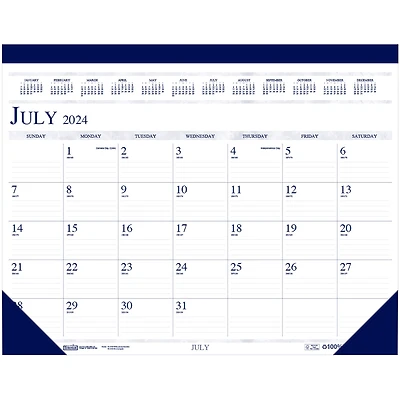 14 Month Academic Calendar Classic Desk Pad