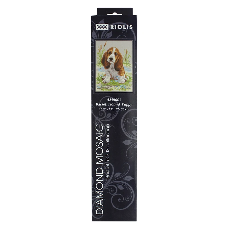 RIOLIS Basset Hound Diamond Mosaic Kit