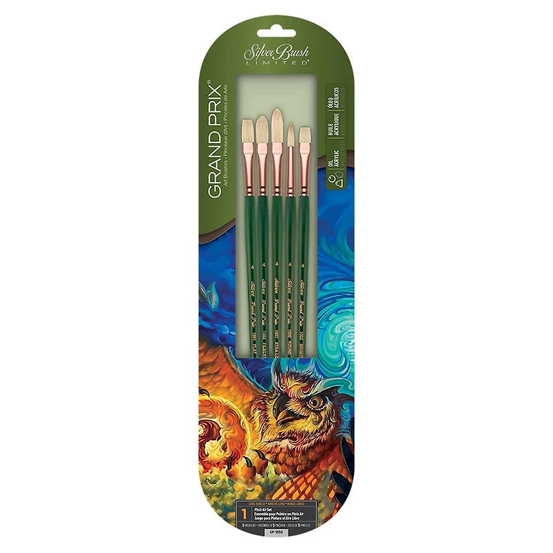 Silver Brush Limited Grand Prix® LH 5 Piece Brush Set